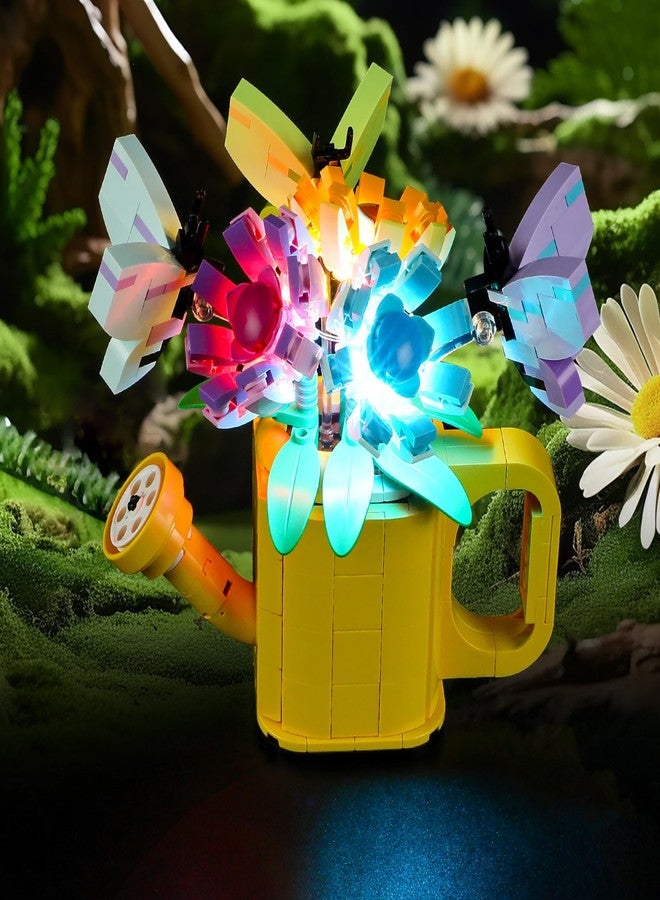 Vaodest مصباح LED من Vaodest لزهور Lego 31149 في علبة سقي، تصميم وتكوين متوافق مع الموديل 31149 (مصباح LED فقط، وليس مجموعة مكعبات البناء) - Image 1